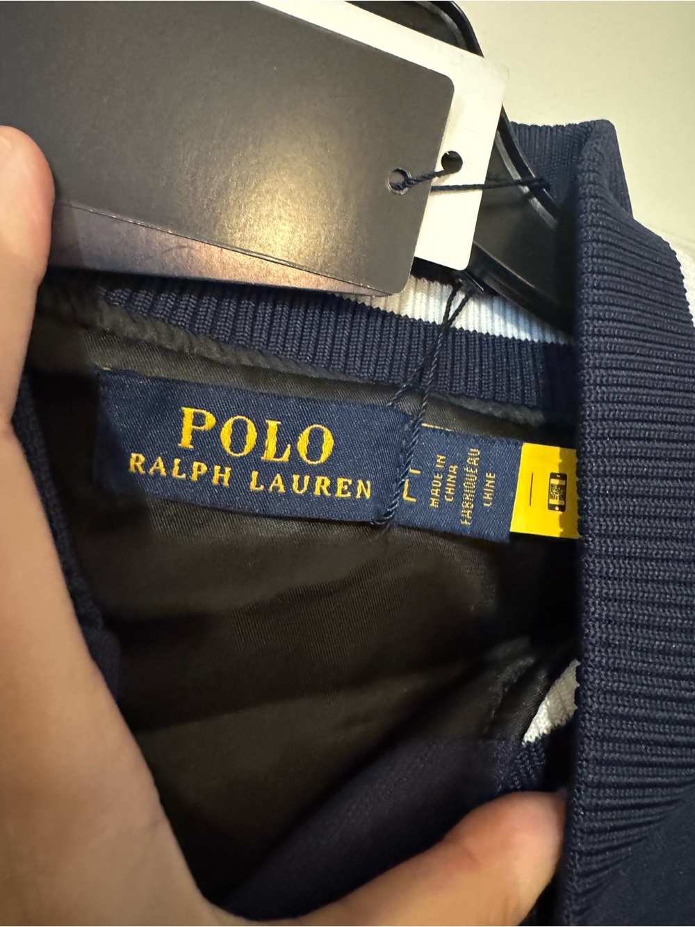 NWT Polo Ralph Lauren Boys Large Embroidered Varsity Bomber Jacket Preppy - Picture 3 of 6